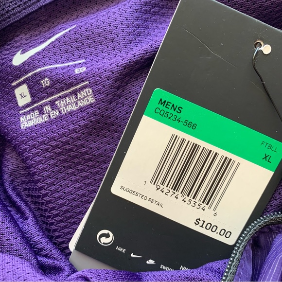 Nike Kansas State Wildcats Hooded Quarter Zip Pullover - Picture 4 of 4